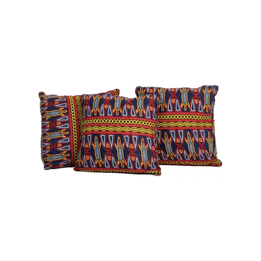 [lot_coussin] COUSSIN EN TISSUS WAX