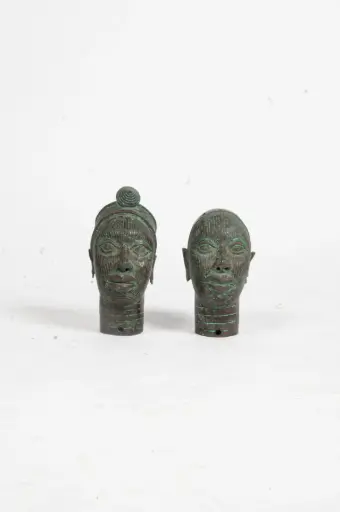 TETE SCULPTEE - IFE - YORUBA COUPLE